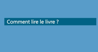Comment lire le livre ?
 