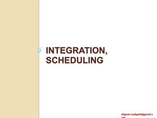 Talend - ETL
 Talend is another ETL
  development, scheduling and
  monitoring tool
 It supports HDFS, Pig, Hive, Sqoop
 http://www.talend.com/products-big-
  data/




            Rajesh.nadipalli@gmail.com
 