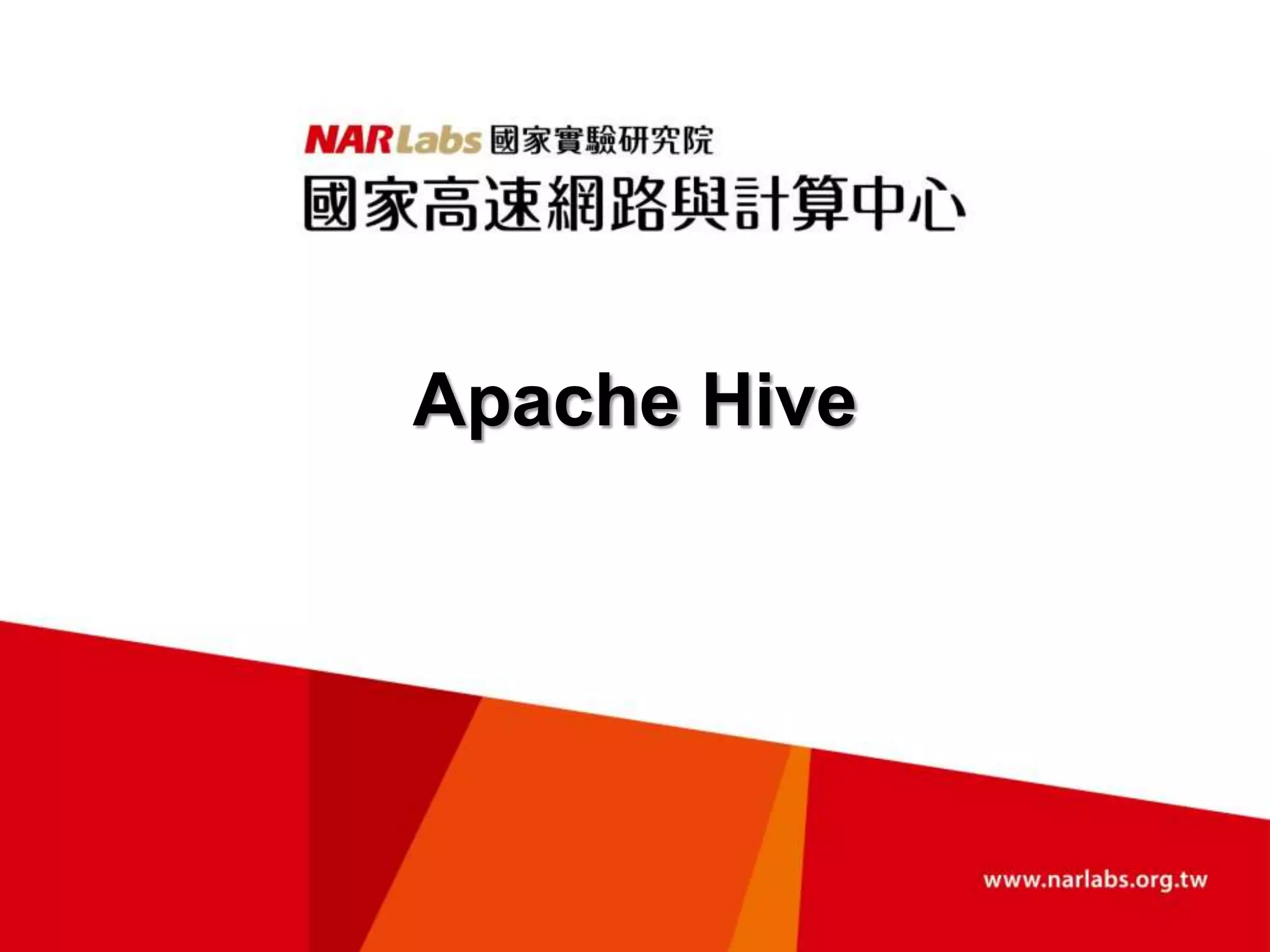 Apache Hive
 
