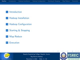 Hadoop installation, Configuration, and Mapreduce program | PPT