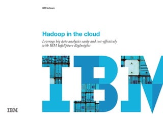 IBM Software
Hadoop in the cloud
Leverage big data analytics easily and cost-effectively
with IBM InfoSphere BigInsights
 