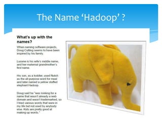 The Name ‘Hadoop’ ?
 