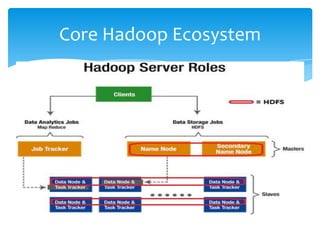 Core Hadoop Ecosystem
 