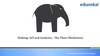 www.edureka.co/big-data-and-hadoop
Hadoop, IoT and Analytics - The Three Musketeers
 