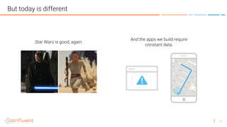 6
But today is different
Star Wars is good, again.
And the apps we build require
constant data.
 