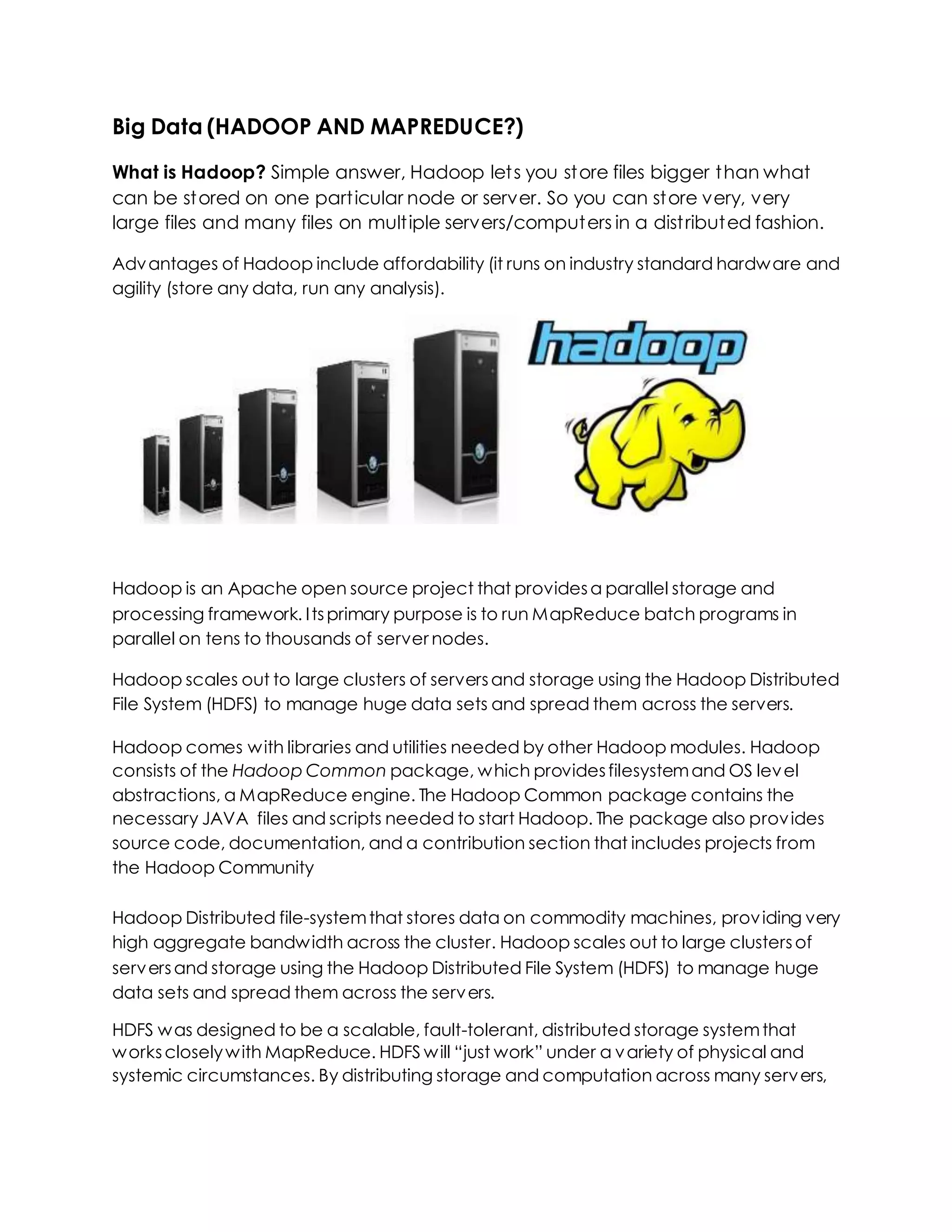 Hadoop Map Reduce Pdf Hadoop Map Reduce Pdf