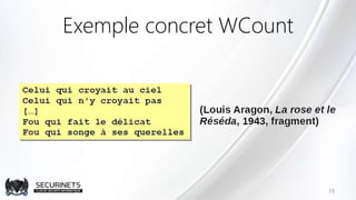 Exemple concret WCount
19
 