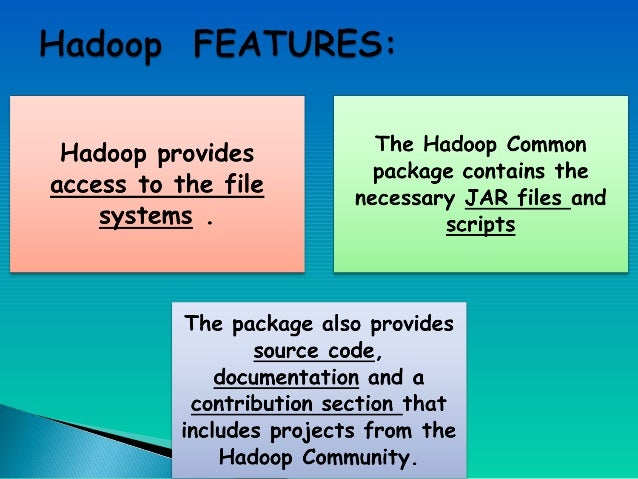 Hadoop technology