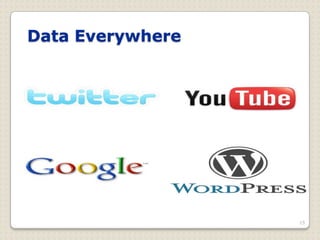 Data Everywhere




                  15
 