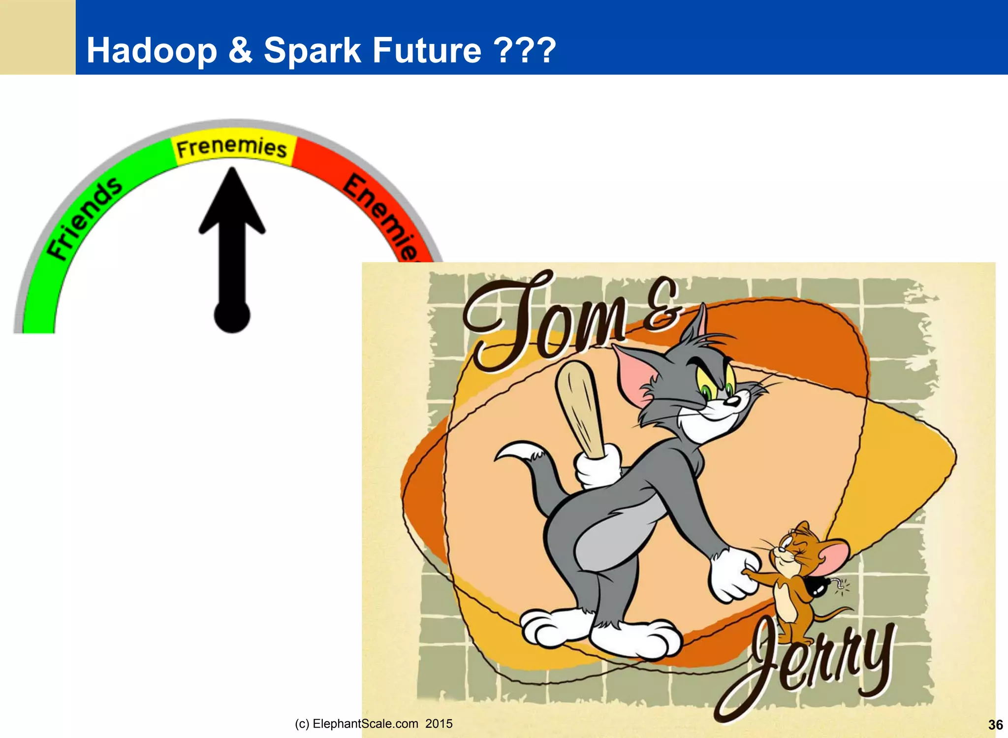 Hadoop & Spark Future ???
(c) ElephantScale.com 2015 36
 