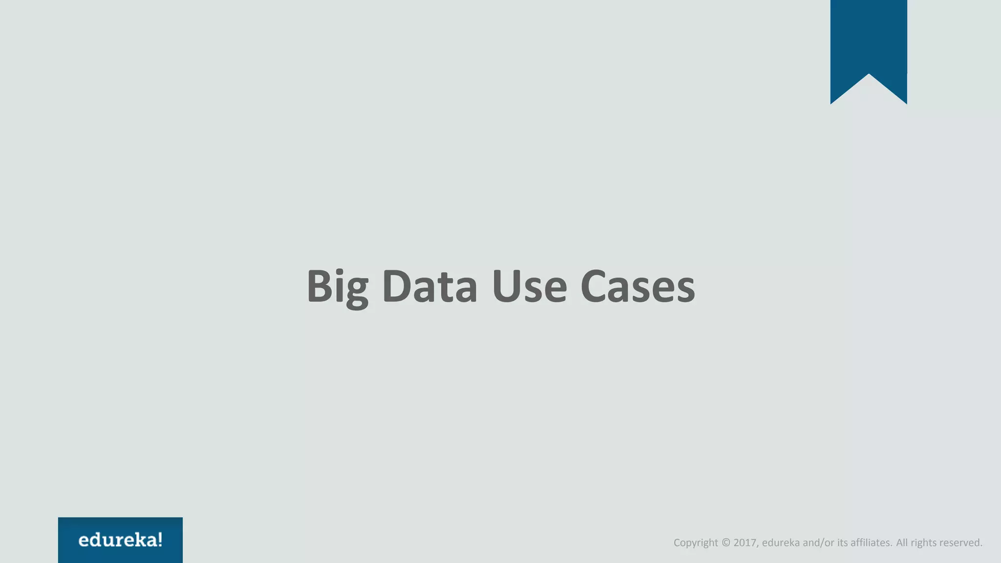 Copyright © 2017, edureka and/or its affiliates. All rights reserved. Big Data Use Cases 