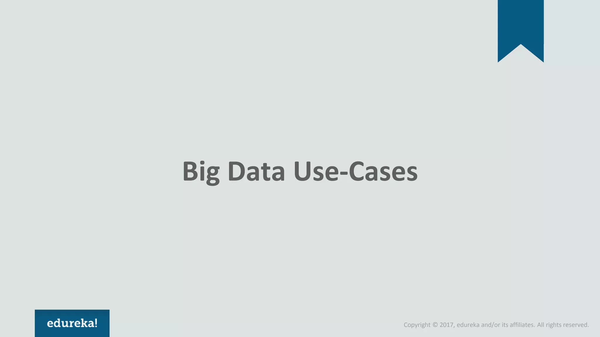 Copyright © 2017, edureka and/or its affiliates. All rights reserved. Big Data Use-Cases 