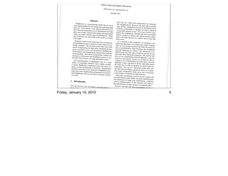 Large Clusters

                                                            Jeffrey Dean and Sanjay
                                                                                    Ghemawat
                                                                jeff@google.com, sanja
                                                                                      y@google.com

                                                                            Google, Inc.


                                         Abstract
                                                                                        given day, etc. Most such
                MapReduce is a program                                                                                   computations are conc
                                            ming model and an asso                      ally straightforward. How                                    eptu-
             ated implementation for                                    ci-                                           ever, the input data is usua
                                        processing and generatin                       large and the computation                                       lly
             data sets. Users specify                              g large                                            s have to be distributed
                                       a map function that proc                        hundreds or thousands                                       across
             key/value pair to generate                           esses a                                         of machines in order to
                                         a set of intermediate key/                    a reasonable amount of                                  ﬁnish in
             pairs, and a reduce func                               value                                          time. The issues of how
                                      tion that merges all inter                       allelize the computation                                   to par-
            values associated with the                           mediate                                          , distribute the data, and
                                         same intermediate key.                       failures conspire to obsc                                  handle
            real world tasks are expr                              Many                                            ure the original simple
                                       essible in this model, as                      tation with large amounts                                 compu-
            in the paper.                                         shown                                              of complex code to deal
                                                                                      these issues.                                                 with
                 Programs written in this                                                As a reaction to this com
                                            functional style are auto                                                  plexity, we designed a
              cally parallelized and exec                               mati-        abstraction that allows us                                     new
                                           uted on a large cluster of                                              to express the simple com
             modity machines. The                                       com-         tions we were trying to                                       puta-
                                       run-time system takes care                                                perform but hides the mes
             details of partitioning the                              of the         tails of parallelization,                                   sy de-
                                          input data, scheduling the                                            fault-tolerance, data distr
             gram’s execution across                                     pro-        and load balancing in                                     ibution
                                        a set of machines, hand                                                a library. Our abstracti
             chine failures, and man                             ling ma-           spired by the map and                                  on is in-
                                      aging the required inter                                                reduce primitives present
            communication. This allow                           -machine            and many other function                                   in Lisp
                                            s programmers without                                                al languages. We reali
            experience with parallel                                     any        most of our computation                                 zed that
                                        and distributed systems                                                  s involved applying a map
            ily utilize the resources                              to eas-          eration to each logical                                         op-
                                      of a large distributed syst                                             “record” in our input in
                                                                  em.              compute a set of intermed                                order to
               Our implementation of                                                                               iate key/value pairs, and
                                           MapReduce runs on a                                                                                    then
           cluster of commodity mac                                   large        applying a reduce oper
                                          hines and is highly scal                                           ation to all the values that
           a typical MapReduce com                                   able:         the same key, in order                                     shared
                                         putation processes man                                              to combine the derived
           abytes of data on thousand                               y ter-        propriately. Our use of                                  data ap-
                                         s of machines. Program                                                 a functional model with
          ﬁnd the system easy to use:                                mers         speciﬁed map and redu                                         user-
                                         hundreds of MapReduce                                               ce operations allows us
          grams have been impleme                                     pro-        lelize large computation                                to paral-
                                        nted and upwards of one                                               s easily and to use re-e
          sand MapReduce jobs are                                   thou-        as the primary mechani                                  xecution
                                        executed on Google’s clus                                           sm for fault tolerance.
         every day.                                                   ters            The major contribution
                                                                                                                s of this work are a simp
                                                                                 powerful interface that                                     le and
                                                                                                            enables automatic paralleli
                                                                                 and distribution of larg                                   zation
         1 Introduction                                                                                     e-scale computations, com
                                                                                with an implementation                                       bined
                                                                                                               of this interface that achi
                                                                                high performance on larg                                       eves
                                                                                                              e clusters of commodity
         Over the past ﬁve years,                                                   Section 2 describes the                                PCs.
                                     the authors and many othe                                                 basic programming mod
        Google have implemented                                     rs at       gives several examples                                     el and
                                        hundreds of special-purpo                                          . Section 3 describes
        computations that proc                                         se      mentation of the MapRed                                an imple-
                                   ess large amounts of raw                                                    uce interface tailored towa
                                                                  data,
Friday, January 15, 2010
        such as crawled documen
       compute various kinds
                                      ts, web request logs, etc.,
                                                                       to
                                                                               our cluster-based computi
                                                                               scribes several reﬁneme
                                                                                                              ng environment. Section
                                                                                                                                                rds
                                                                                                                                            4 de-
                                                                                                                                                             5
                                   of derived data, such as                                                 nts of the programmin
       indices, various represen                              inverted        that we have found usef                                  g model
                                     tations of the graph struc                                             ul. Section 5 has perform
       of web documents, sum                                       ture       measurements of our                                           ance
                                    maries of the number of                                               implementation for a
       crawled per host, the set                                pages         tasks. Section 6 explores                              variety of
                                     of most frequent queries                                                the use of MapReduce
                                                                  in a        Google including our expe                                  within
                                                                                                             riences in using it as the
                                                                                                                                           basis
       To appear in OSDI 2004

                                                                                                                                                1
 