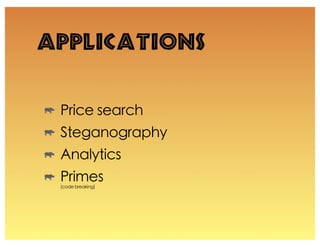 Applications
 