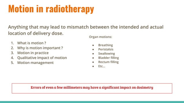 Motion in Hadron therapy (radiotherapy) | PPTX | Lung and Respiratory ...