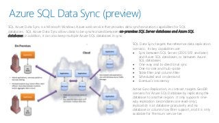 HA/DR options with SQL Server in Azure and hybrid | PPTX
