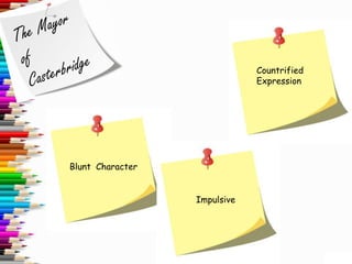 Countrified
                              Expression




Blunt Character


                  Impulsive
 