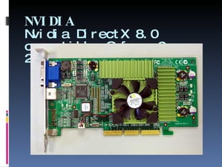 NVIDIA Nvidia DirectX 8.0 compatible Geforce3 - 2001.   