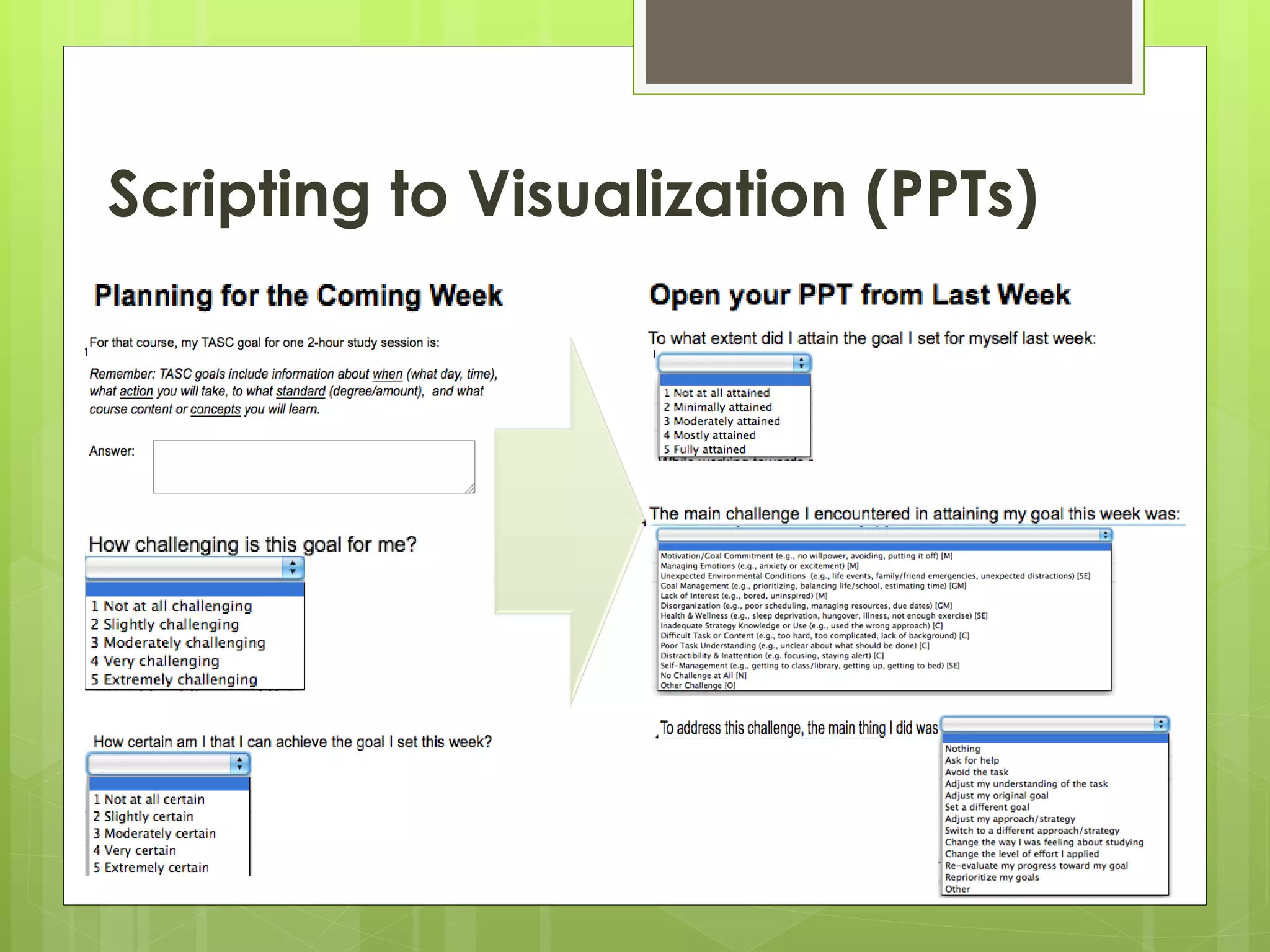 Scripting to Visualization (PPTs)
 