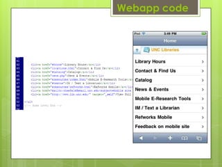 Webapp code