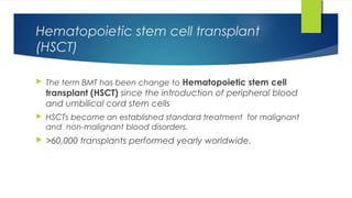Haematopoietic stem cell transplantation | PPT