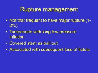 Fistula Rupture Haemodialysis Fistula Intervention - Dr Ralph Jackson.ppt