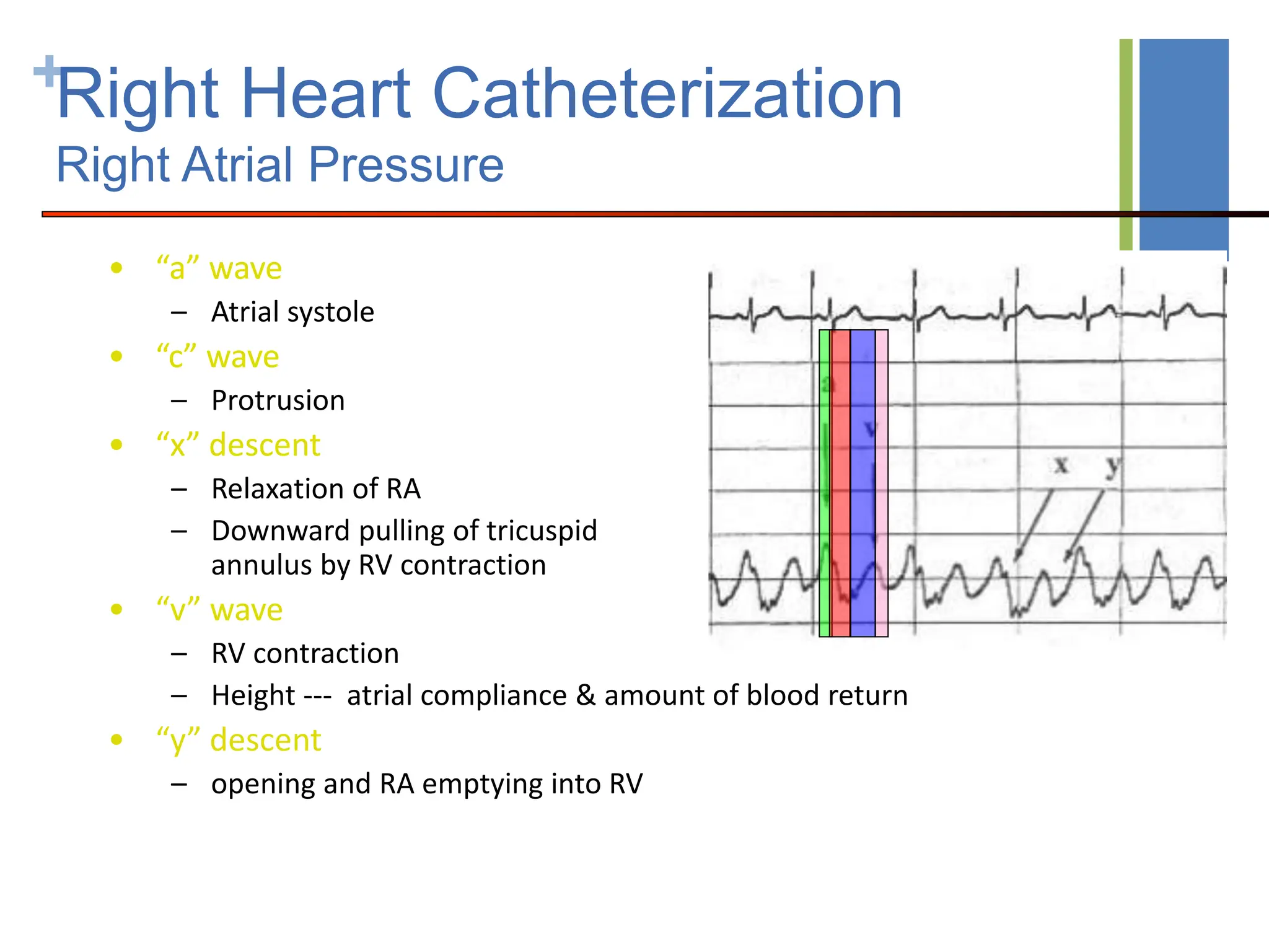Rhc Waveforms HEMODYNAMICS PRINCIPLES -PRESSURE MEASUREMENT -MEASUREMENT OF CARDIAC ...