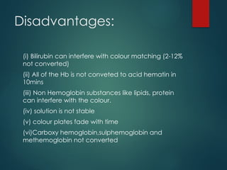 Comprehensive Overview of Haemoglobinometry Methods and Applications in ...
