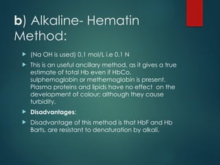 Comprehensive Overview of Haemoglobinometry Methods and Applications in ...