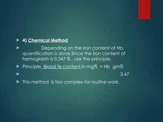 Comprehensive Overview of Haemoglobinometry Methods and Applications in ...