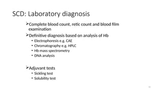 Scd Testing Hplc Comprehensive Overview of Sickle Cell Disease and Haemoglobinopathies ...