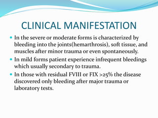 Haemophilia | PPTX