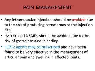 Haemophilia & orthopaedics | PPTX