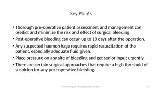 Comprehensive Overview of Haemostasis and Surgical Bleeding Management ...