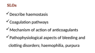 Haemostasis full by Dr K ambareesha Goud | PPSX