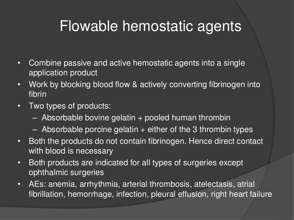 Haemostatic agent used in dentistry to control bleeding