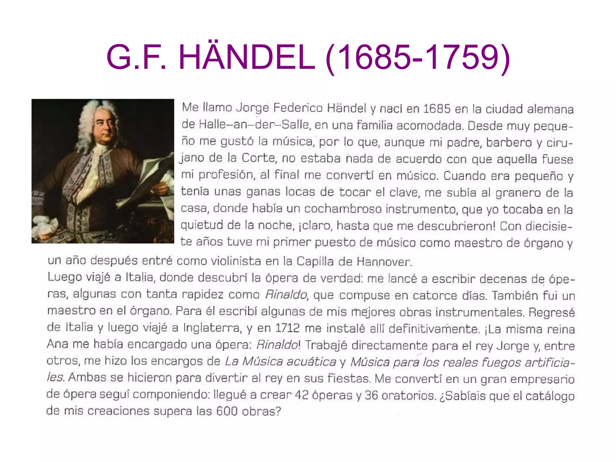 G.F. HÄNDEL (1685-1759)