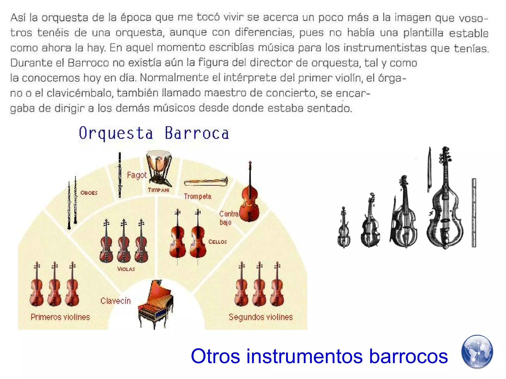 Otros instrumentos barrocos