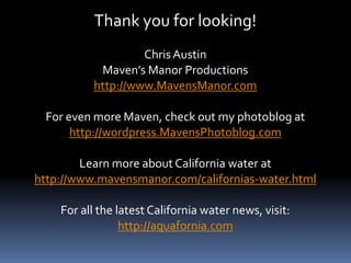 Thank you for looking!<br />Chris Austin<br />Maven’s Manor Productions<br />http://www.MavensManor.com<br />For even more...