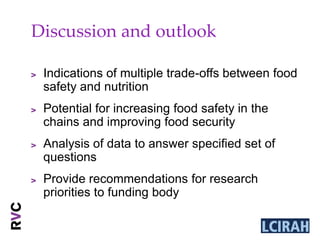 Integrating food safety and nutrition assessments in livestock and fish value chains