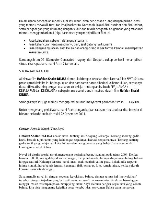 Hafalan Shalat Delisa