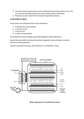 Dryers and Freeze Drying. | DOCX