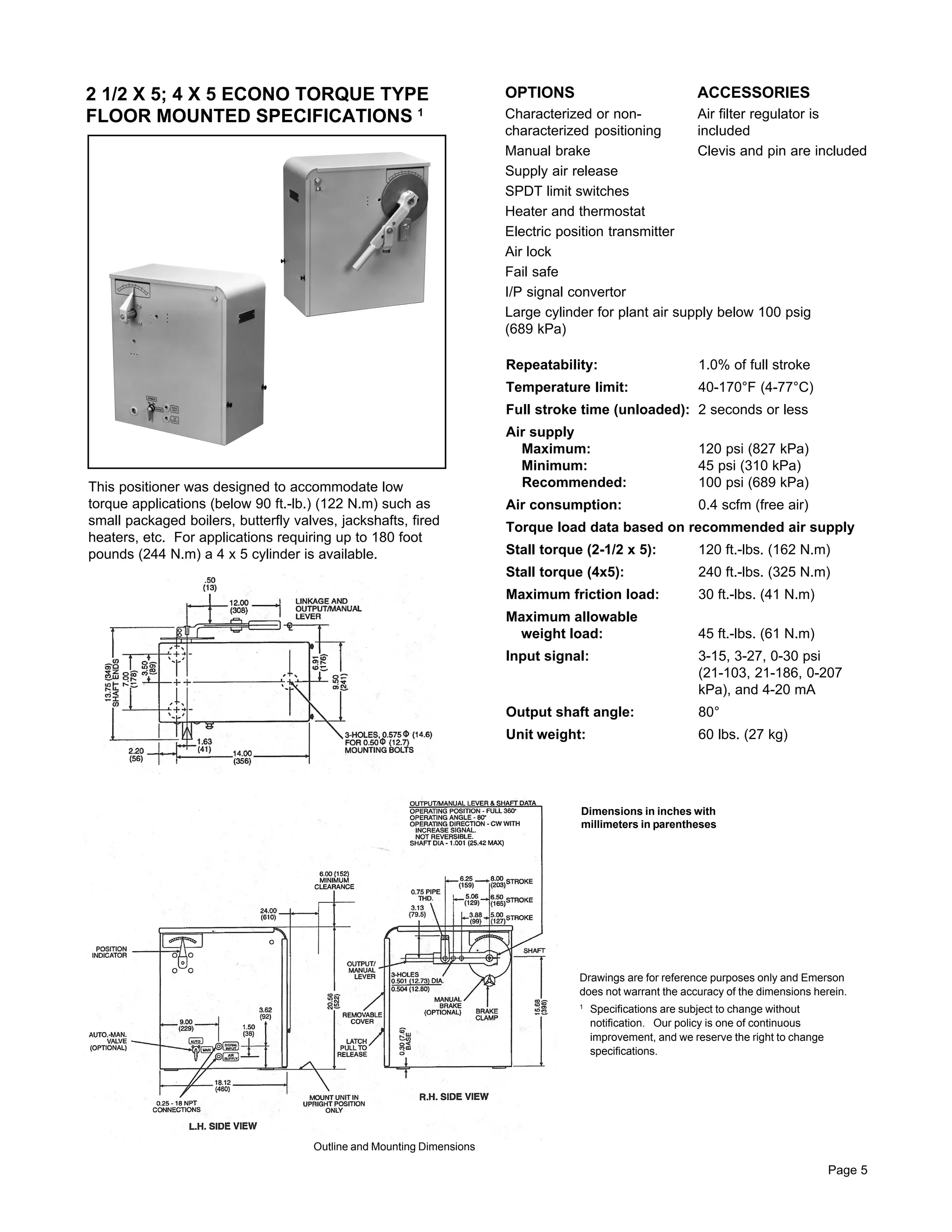 Rosemount Analytical Hagan Pneumatic Power Positioners | PDF