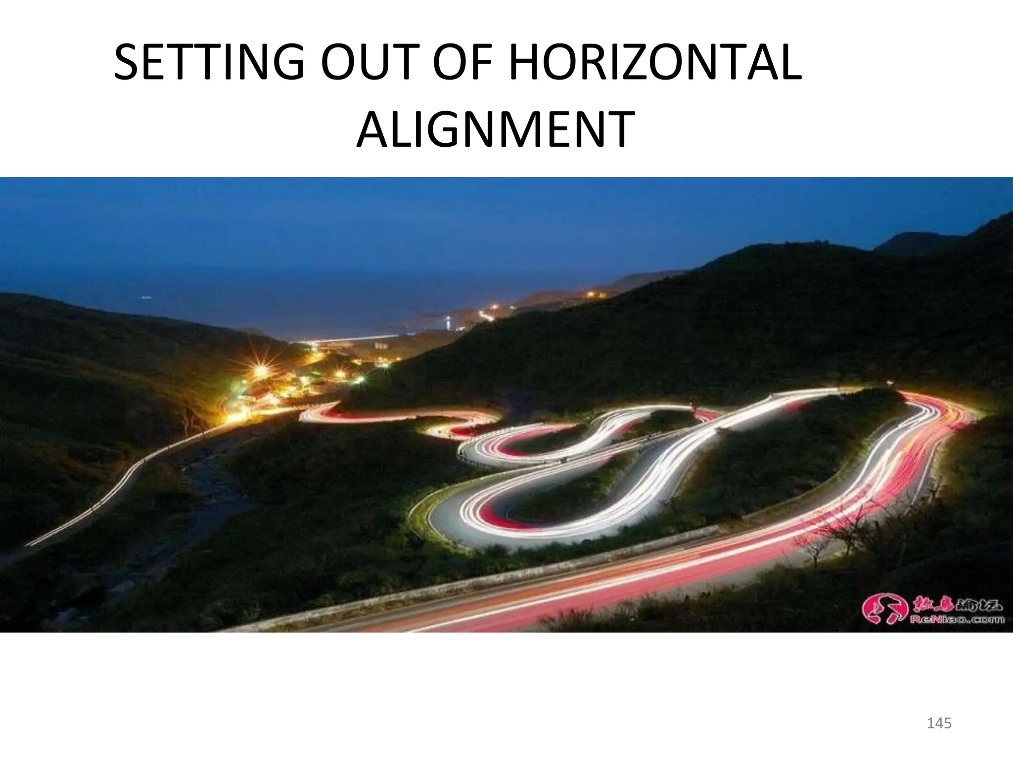 SETTING OUT OF HORIZONTAL
ALIGNMENT
145
 