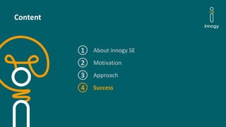 innogy Group Security
Content
About innogy SE1
Motivation2
Approach3
Success4
 