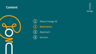 innogy Group Security
Content
About innogy SE1
Motivation2
Approach3
Success4
 