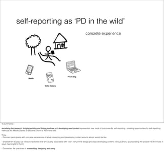 self-reporting as ‘PD in the wild’
                                                                                       ...