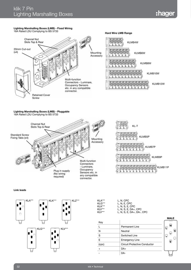 Hager Klik Lighting Connection & Control Catalogue