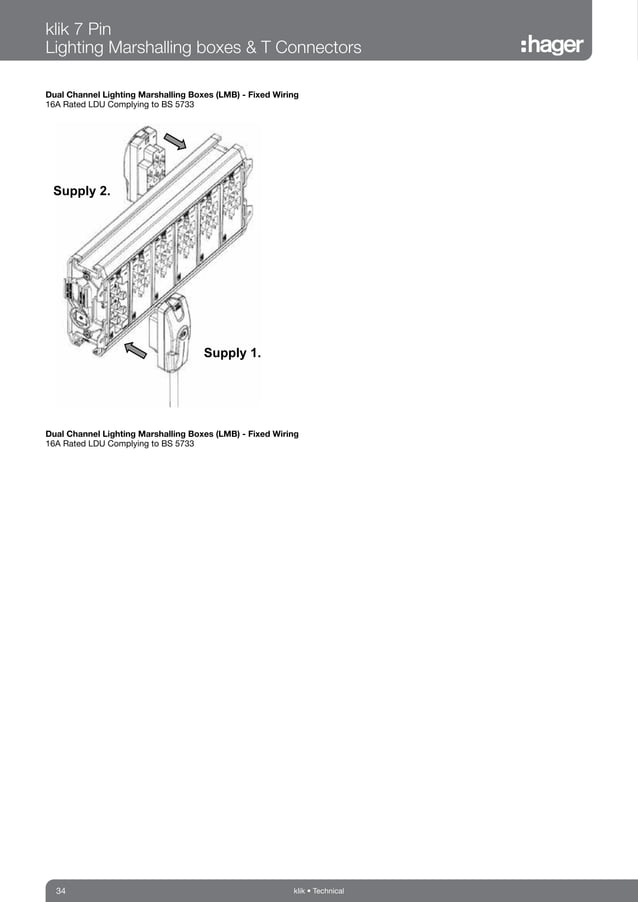 Hager Klik Lighting Connection & Control Catalogue