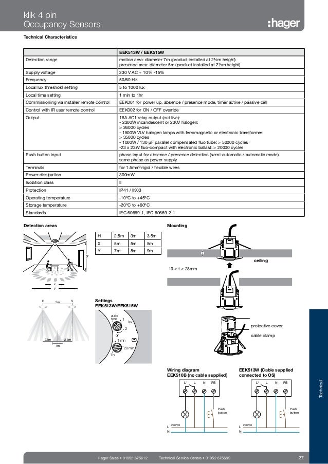 hager klik lighting connection control catalogue